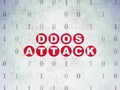 Privacy concept: DDOS Attack on Digital Data Paper background