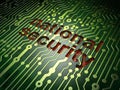 Privacy concept: National Security on circuit