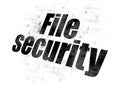 Privacy concept: File Security on Digital background