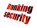 Privacy concept: Banking Security on Digital background Royalty Free Stock Photo