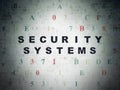 Privacy concept: Security Systems on Digital Data Paper background
