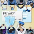 Privacy Confidential Protection Security Solitude Concept Royalty Free Stock Photo