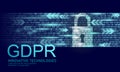 Privacy data protection law GDPR. Data regulation sensitive information safety shield European Union. Right to be Royalty Free Stock Photo