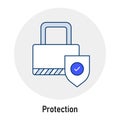 Privacy By Design GDPR Icon. Royalty Free Stock Photo