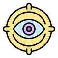 Privacy eye icon vector flat Royalty Free Stock Photo