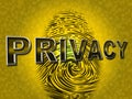 Privacy Fingerprint Indicates Login Unauthorized And Encrypt