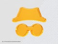 Privacy icon vector illustration element 3d rendering transparent eps Royalty Free Stock Photo