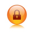 Privacy icon web button Royalty Free Stock Photo