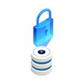 Privacy Isometric Icon Royalty Free Stock Photo
