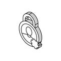 privacy padlock isometric icon vector illustration Royalty Free Stock Photo