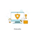 Privacy policy concept Royalty Free Stock Photo