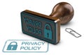 Privacy Policy, Customer Data Protection Royalty Free Stock Photo
