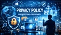 Privacy Policy And Digital Data Protection In Modern Cyber Security Systems Royalty Free Stock Photo
