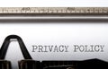 Privacy policy Royalty Free Stock Photo
