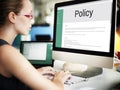 Privacy Policy Information Principle Strategy Rules Concept Royalty Free Stock Photo