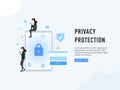 Privacy protection web page poster