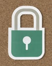 Privacy safety security lock icon Royalty Free Stock Photo