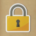Privacy safety security lock icon Royalty Free Stock Photo