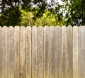 Whitewashed wood fence indicates private property Royalty Free Stock Photo