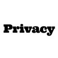 Privacy stamp on white Royalty Free Stock Photo
