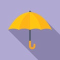 Privacy umbrella icon flat vector. Secure cyber