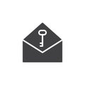 Privat email vector icon