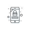 private account vector icon. private account editable stroke. private account linear symbol for use on web and mobile apps, logo,