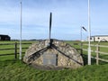 Propeller war memorial at private airfield