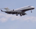 Private aircraft on approach Royalty Free Stock Photo