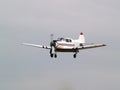 Private aircraft on final approach