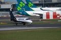 Private Airplane At Dublin Airport