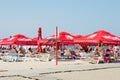 Private beach on Mamaia