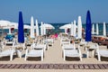 Private beach on Mamaia