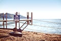 Private Beach sign Royalty Free Stock Photo