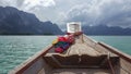 Private boat trip on lagoon in Thailand Royalty Free Stock Photo