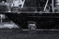 Private Boat in Venice, Italy, close-up detail