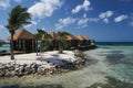 Cabanas on the beach Royalty Free Stock Photo