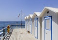 Private cabins on the beach of Amalfi Coast, Vico Equense