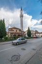 Private car in front of Mosque in Ohrid