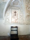 Chapel of medieval monk in slovakian red monastery