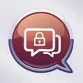 Private Chat and Secure Message Icon Royalty Free Stock Photo