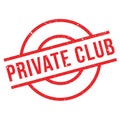 Private Club rubber stamp Royalty Free Stock Photo