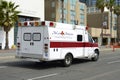 Ambulance in downtown San Diego, California