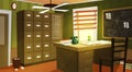 Private detective office interior cartoon vector Royalty Free Stock Photo