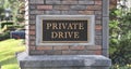 Private Drive Sign