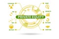 Private equity investment business concept Royalty Free Stock Photo