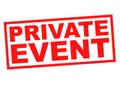 PRIVATE EVENT Royalty Free Stock Photo