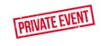 Private event rubber stamp Royalty Free Stock Photo
