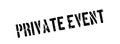Private event rubber stamp Royalty Free Stock Photo