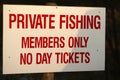 Private Fishing Royalty Free Stock Photo